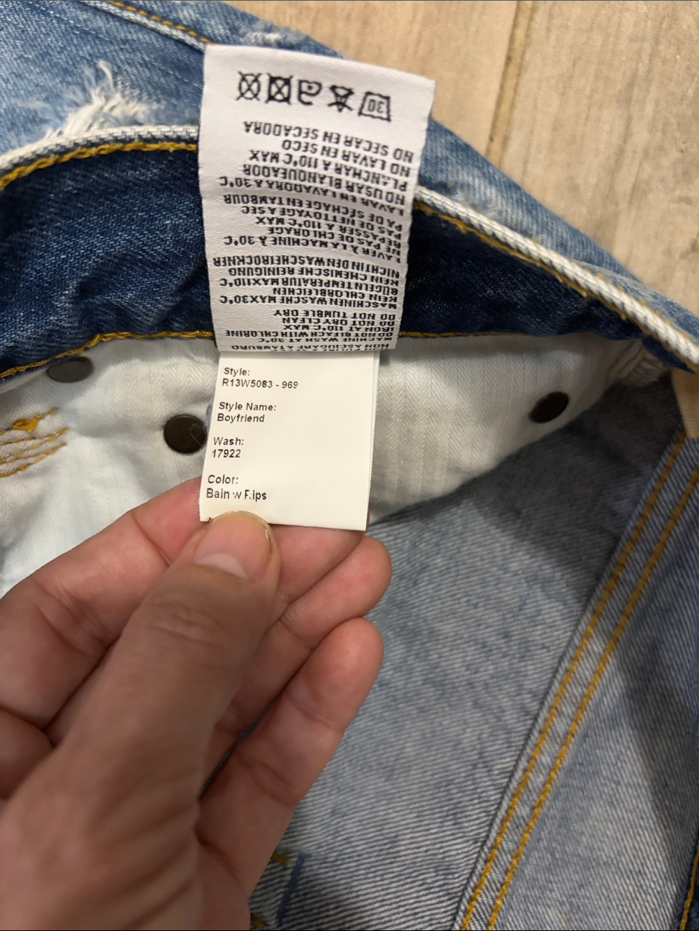 New without tags R13 boyfriend jeans - Picture 4 of 13